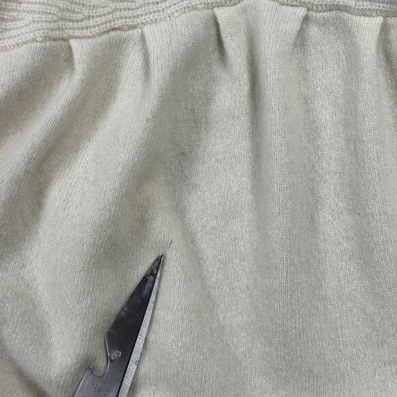 Sutton Cashmere Cardigan Ivory Open Front Soft Luxury Jacket Soft Girl Coquette - Picture 7 of 8